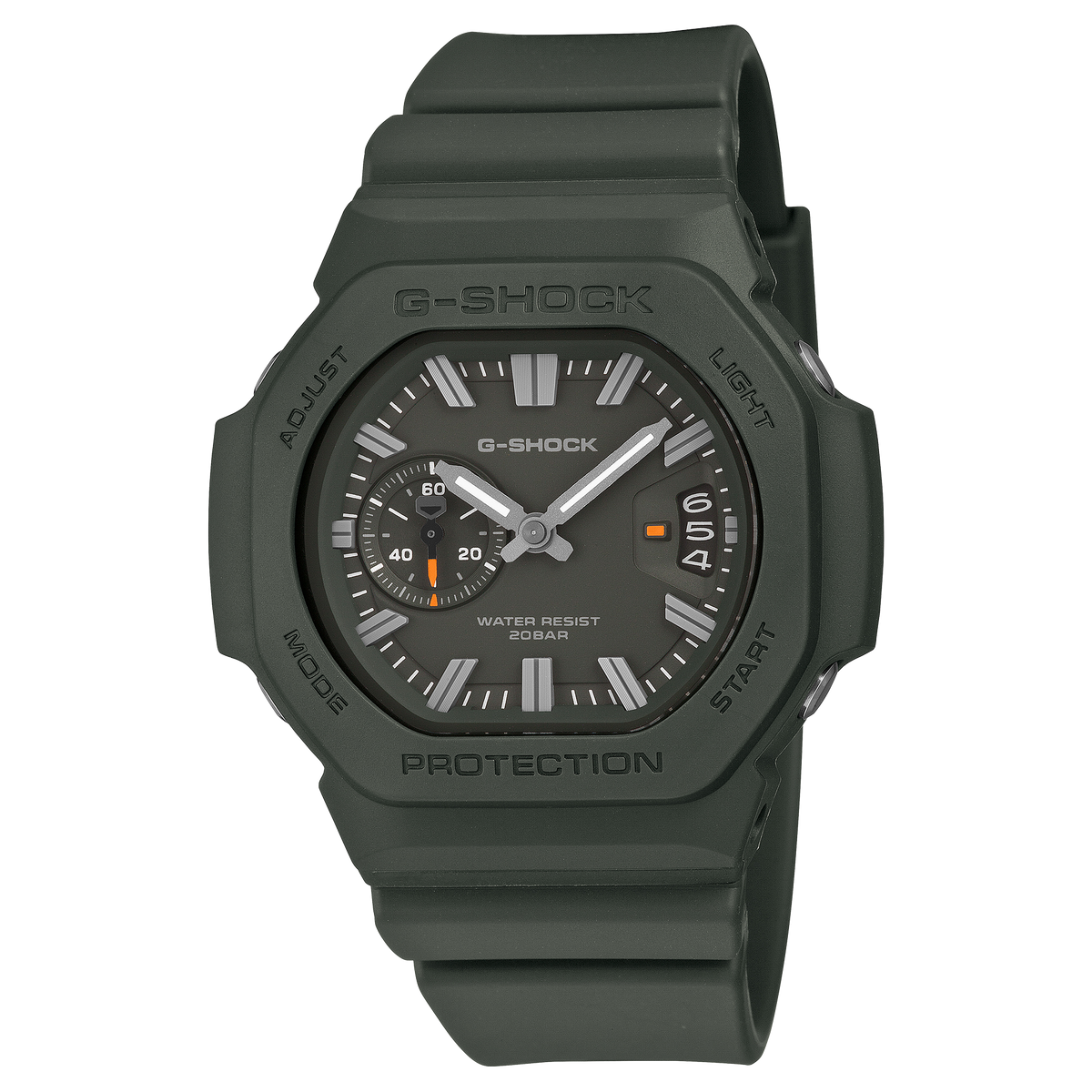 G-Shock Analog 2500 44.5mm Green Dial Men's Watch GAC2500-3A