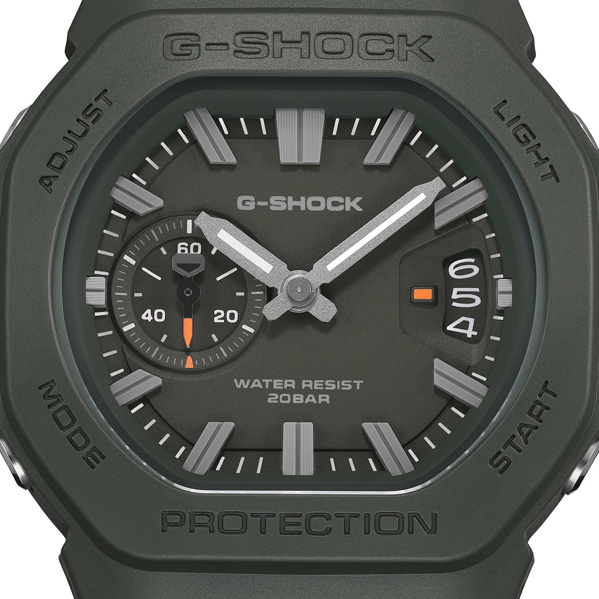 G-Shock Analog 2500 44.5mm Green Dial Men's Watch GAC2500-3A