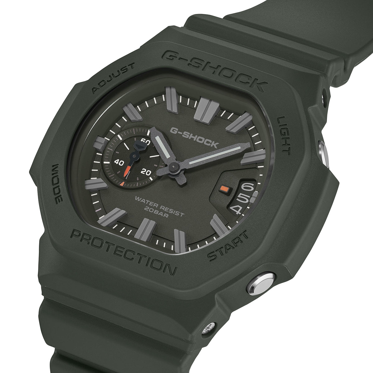 G-Shock Analog 2500 44.5mm Green Dial Men's Watch GAC2500-3A