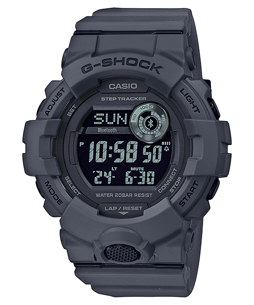 G-Shock MOVE GBD-800 Series 48.6mm Grey/Digital Dial Men's Watch GBD800UC-8