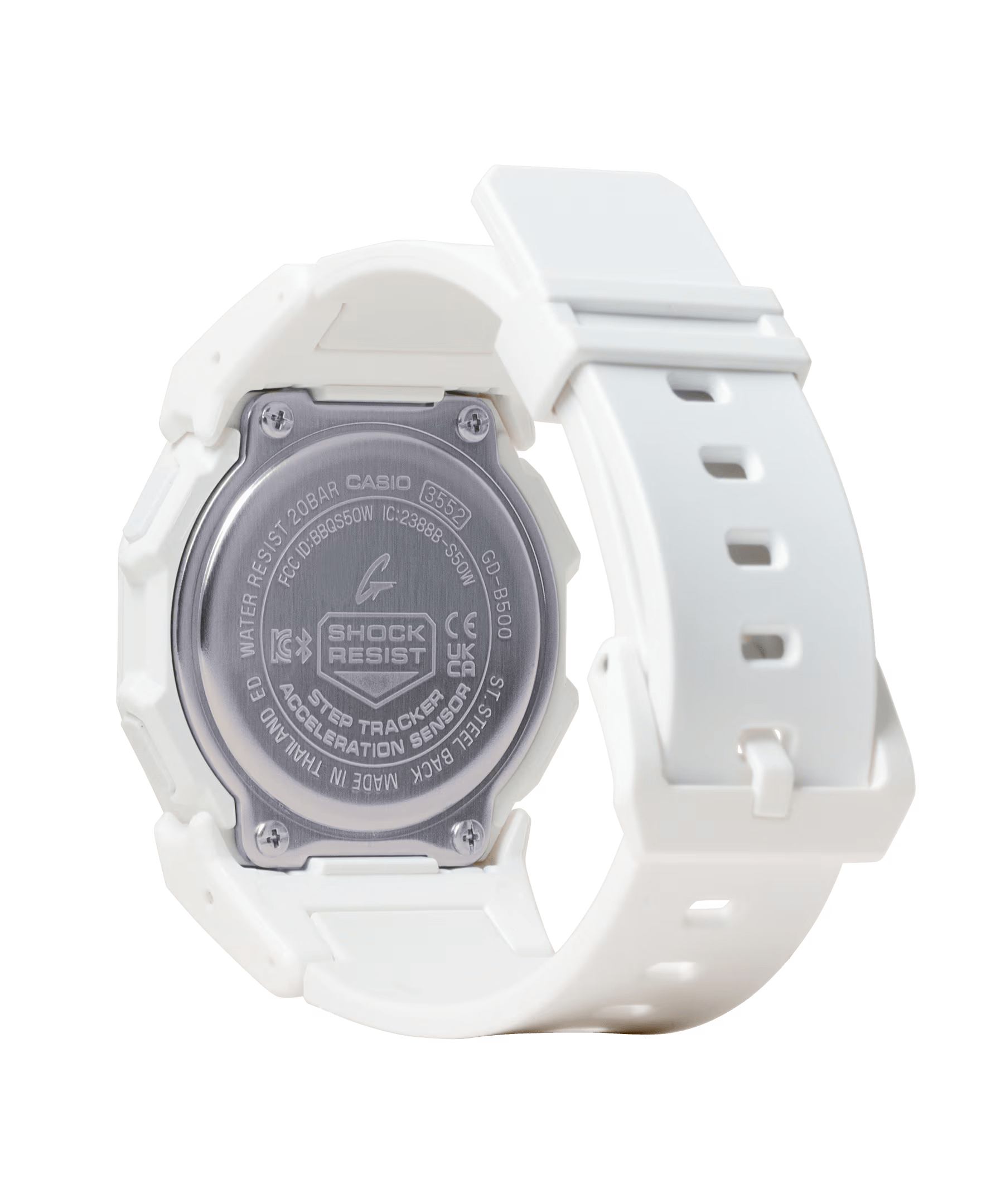 G-Shock Digital 41.5mm White-Black Men's Watch GDB500-7