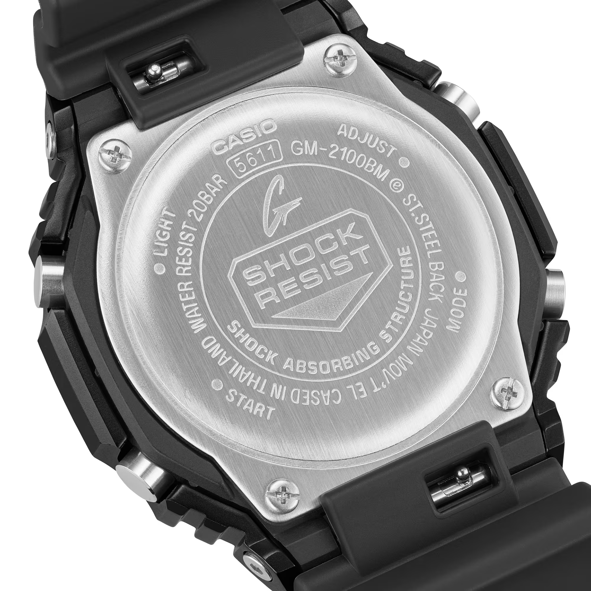 G-Shock G-Steel 2100 Series 44.4mm Black Dial Men's Watch GM2100BM-1A