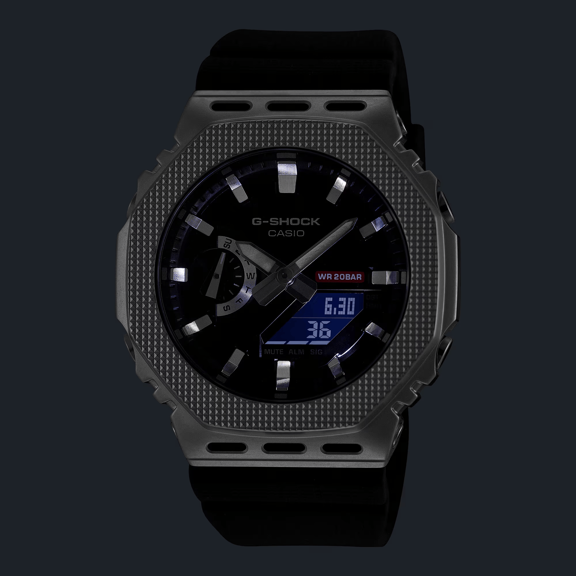 G-Shock G-Steel 2100 Series 44.4mm Black Dial Men's Watch GM2100BM-1A