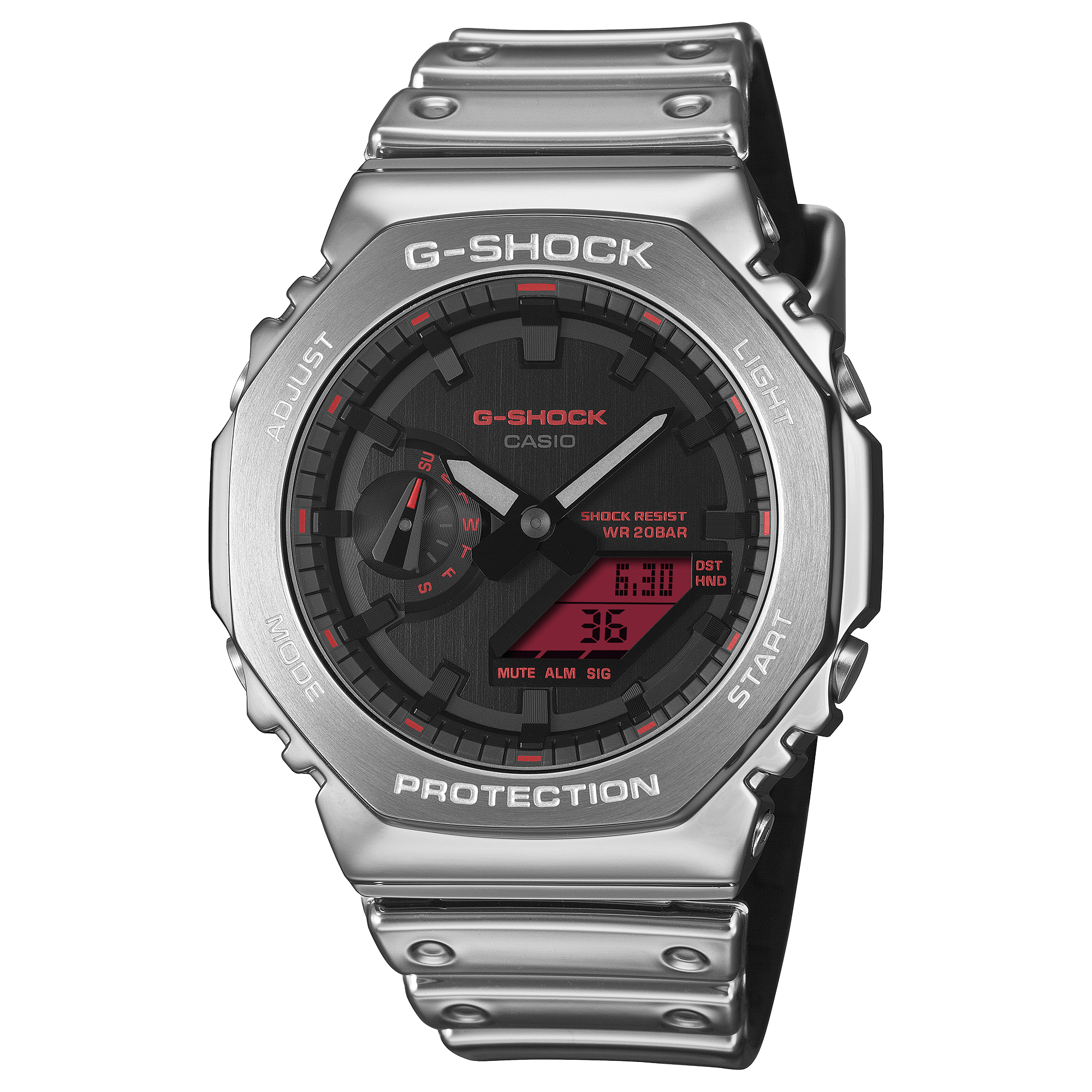 G-Shock Analog-Digital 2100 Series Fine Metallic Series 44.4mm Black Dial Men's Watch GM2100YRA-8A