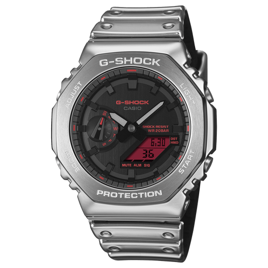 G-Shock Analog-Digital 2100 Series Fine Metallic Series 44.4mm Black Dial Men's Watch GM2100YRA-8A