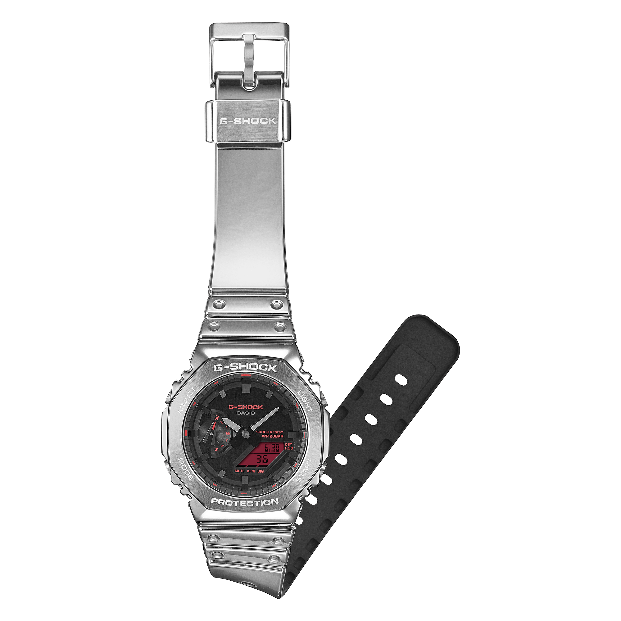 G-Shock Analog-Digital 2100 Series Fine Metallic Series 44.4mm Black Dial Men's Watch GM2100YRA-8A