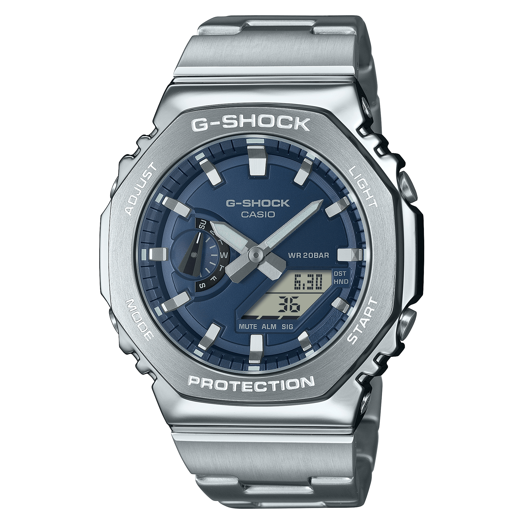G-Shock G-STEEL Analog-Digital Full Metal Blue Men's Watch GM2110D-2B