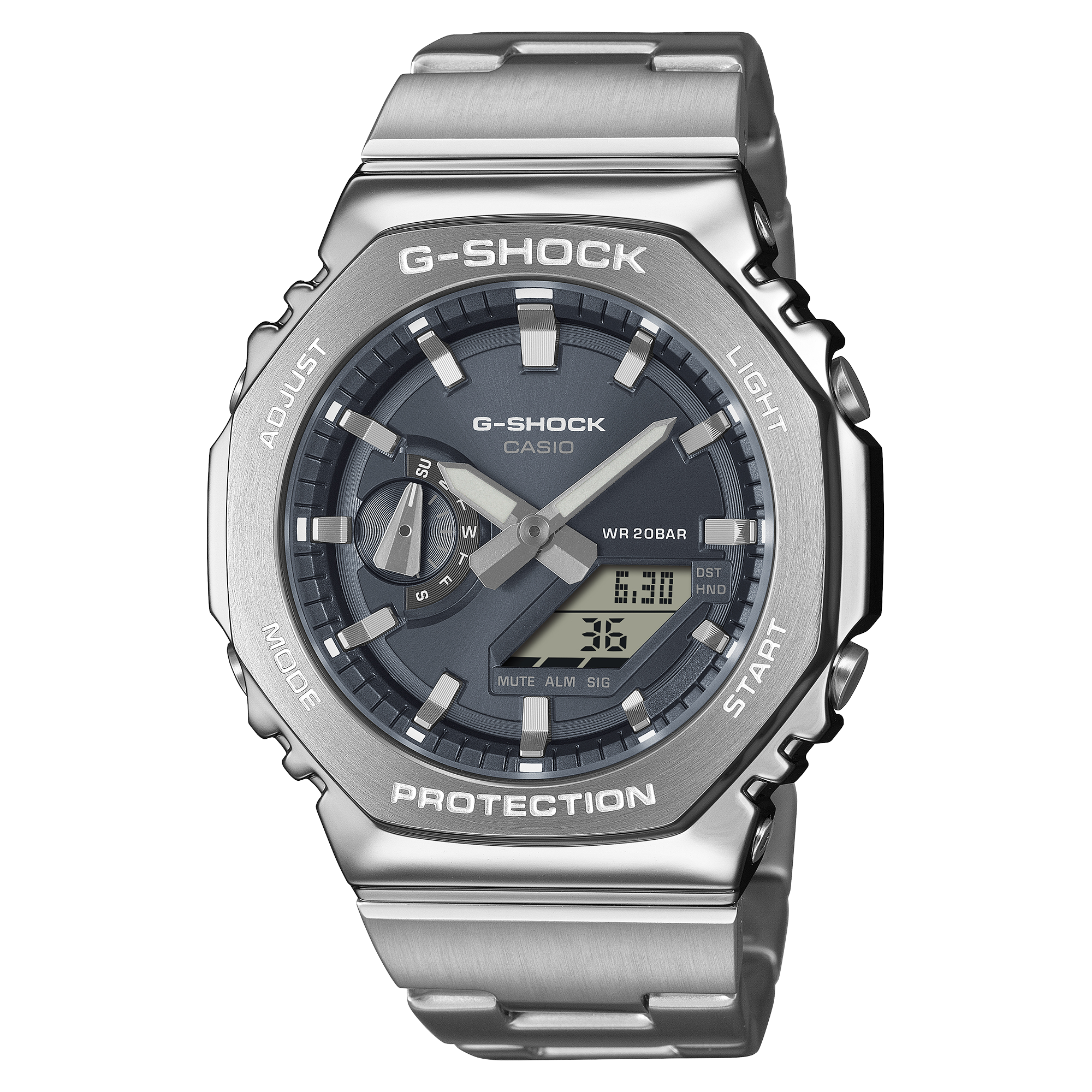 G-Shock G-STEEL 2100 Series 44.4mm Grey Dial Men's Watch GM2110D-8A