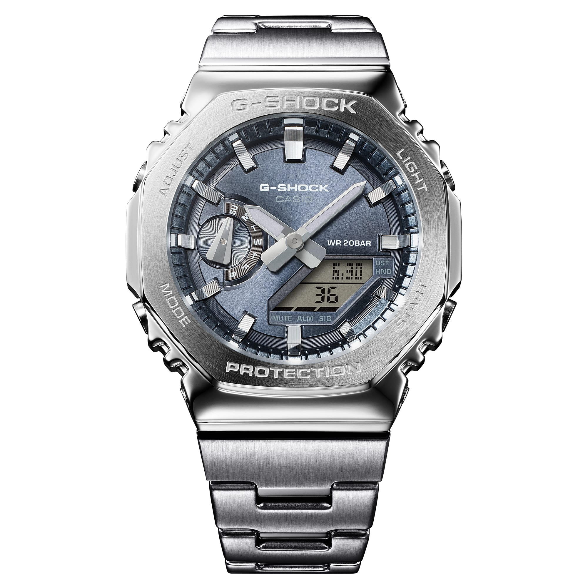 G-Shock G-STEEL 2100 Series 44.4mm Grey Dial Men's Watch GM2110D-8A