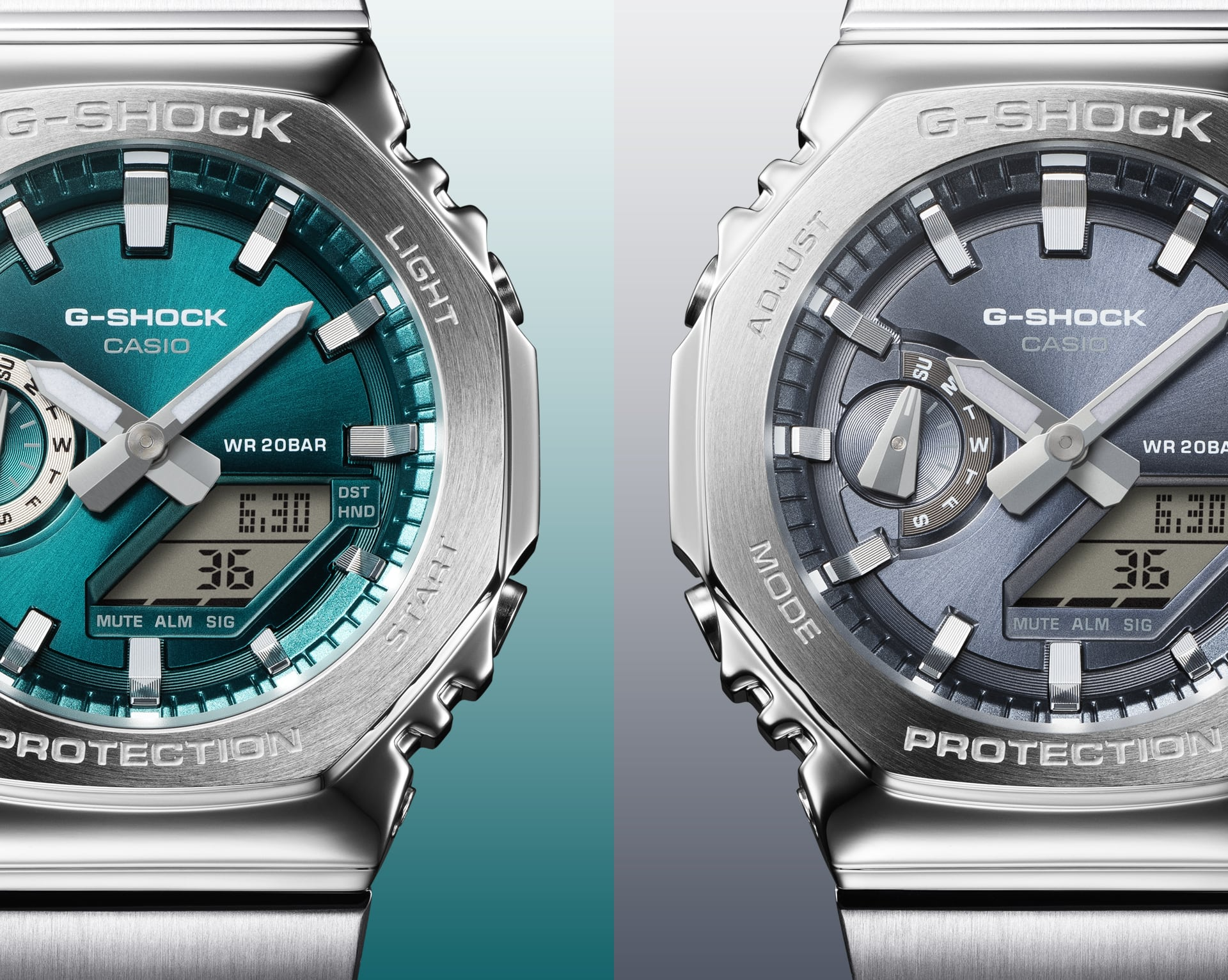 G-Shock G-STEEL 2100 Series 44.4mm Grey Dial Men's Watch GM2110D-8A