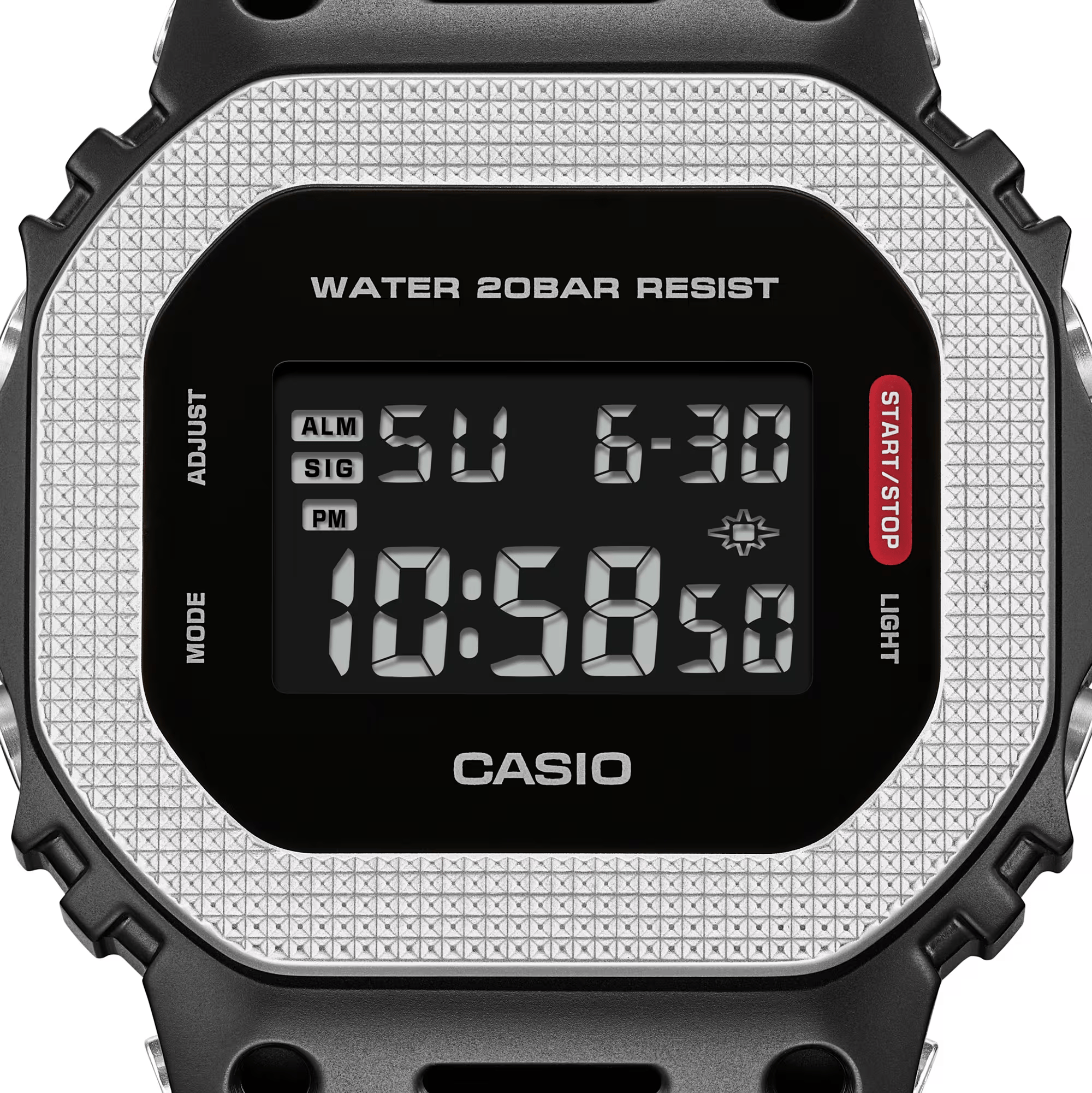 G-Shock G-Steel 5600 Series 43.2mm Black-Digital Dial Men's Watch GM5600BM-1