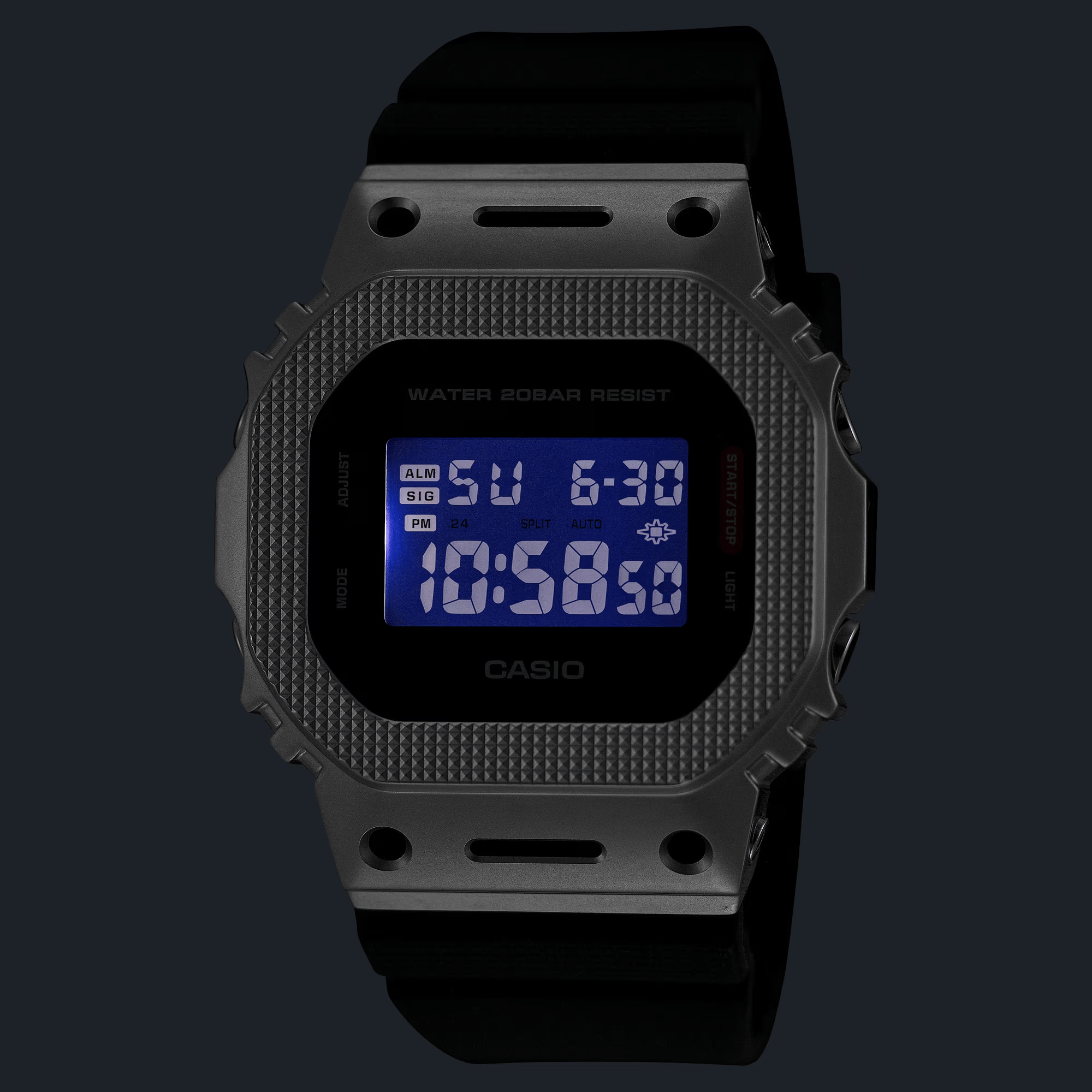 G-Shock G-Steel 5600 Series 43.2mm Black-Digital Dial Men's Watch GM5600BM-1