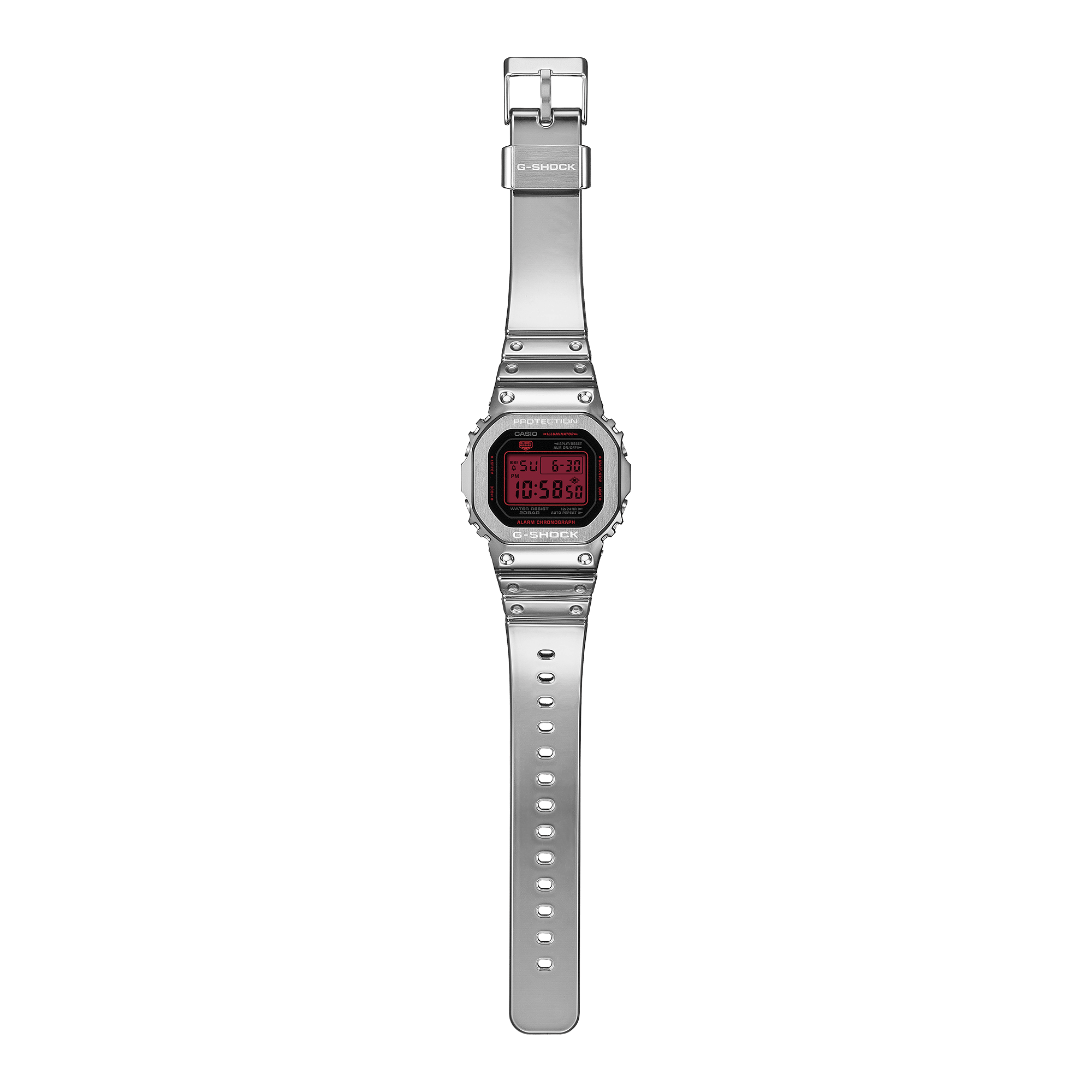 G-Shock Digital 5600 Series 43.2mm Red/Black-Digital Dial Men's Watch GM5600YRA-8