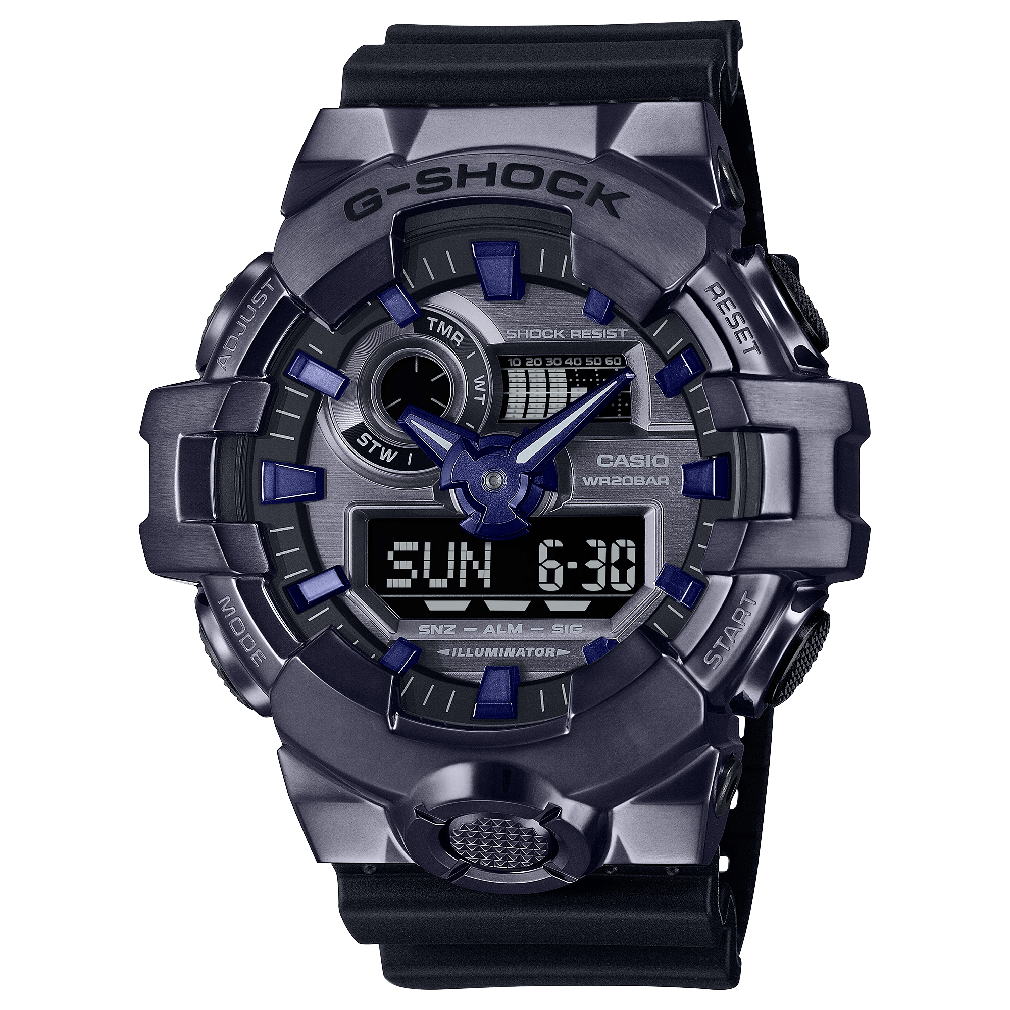 G-Shock G-STEEL Analog-Digital Black-Purple Men's Watch GM700P-6A