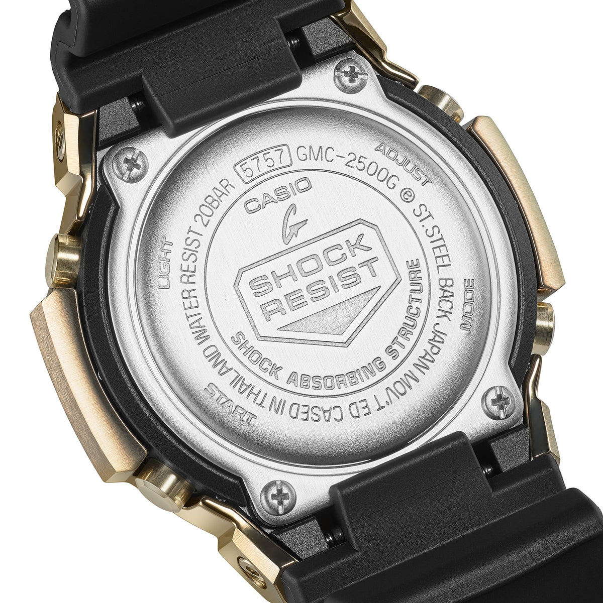 G-Shock Analog 2500 Metal Covered 43.8mm Gold Dial Men's Watch GMC2500G-9A