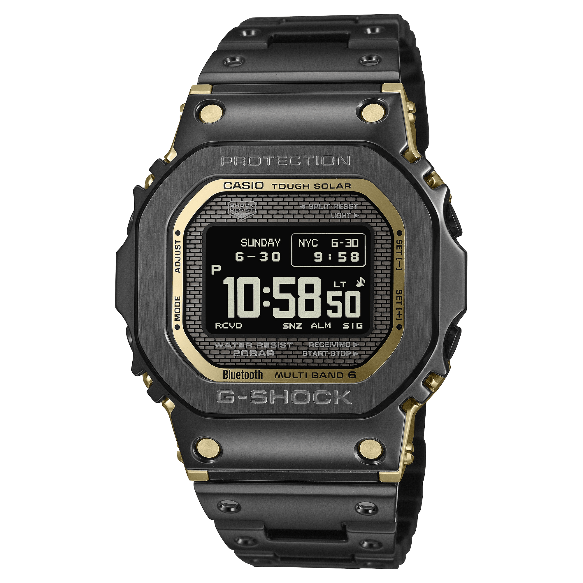 G-Shock Full Metal 5000 Series 43.6mm Digital/Grey Dial Men's Watch GMWBZ5000BD1