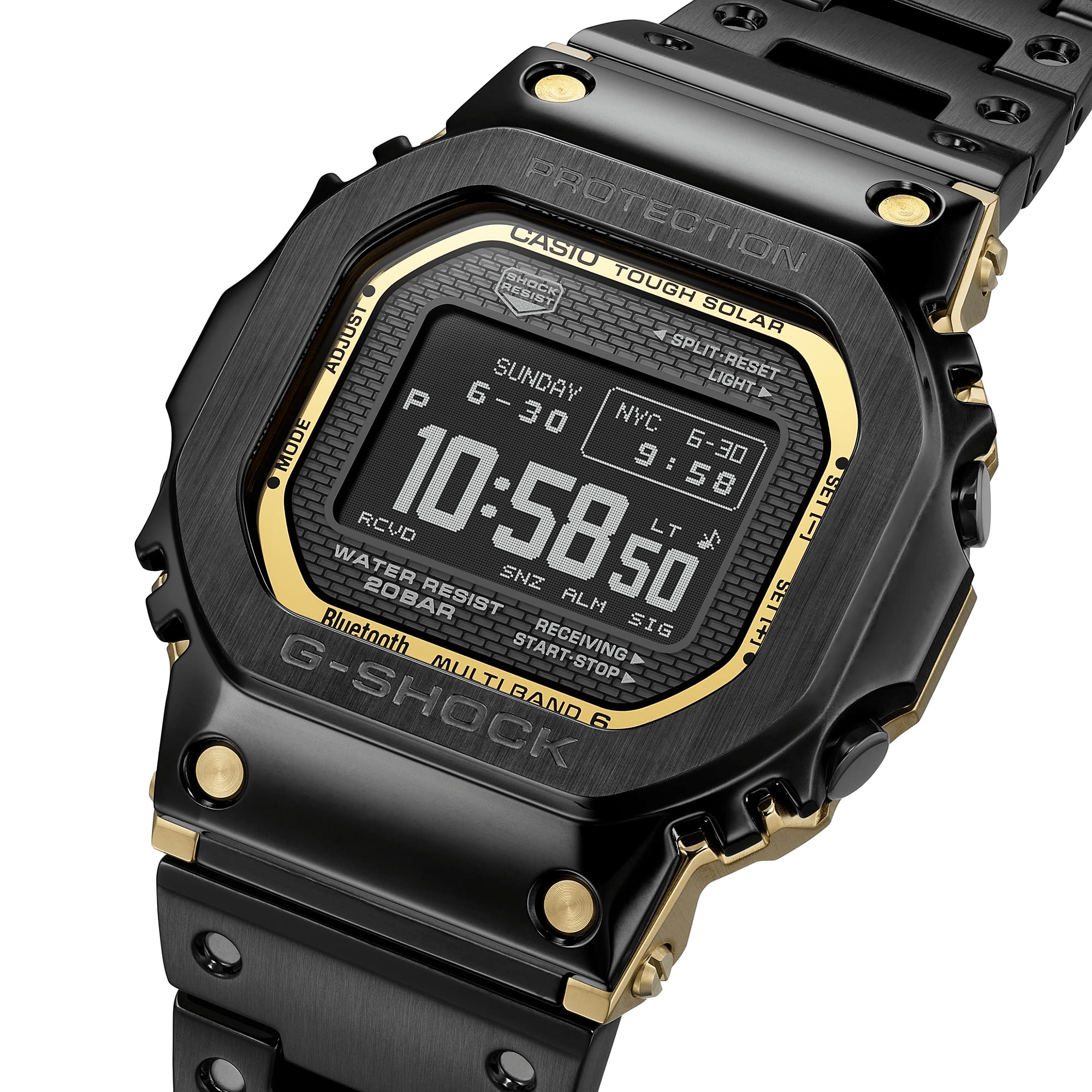 G-Shock Full Metal 5000 Series 43.6mm Digital/Grey Dial Men's Watch GMWBZ5000BD1