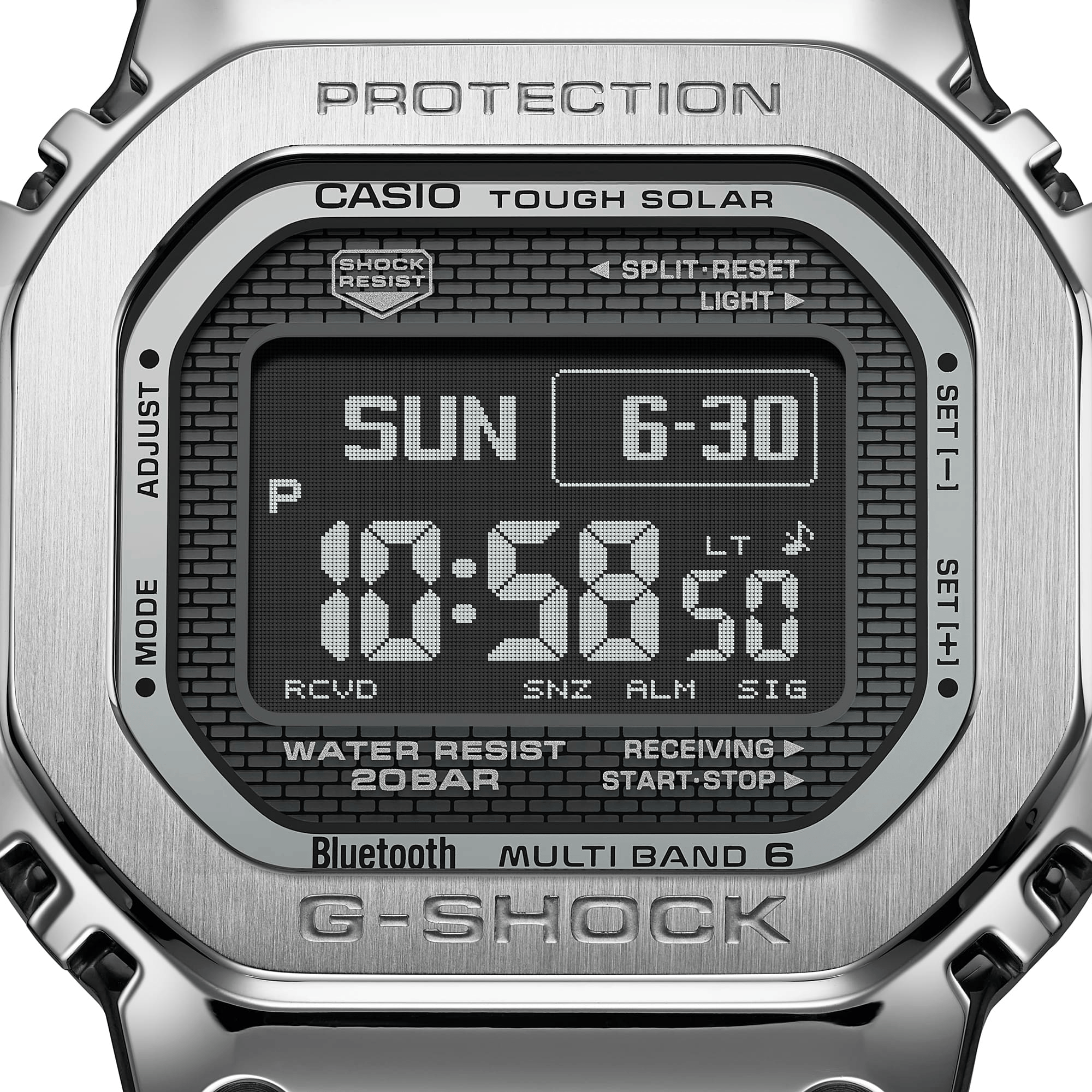 G-Shock Full Metal 5000 Series 43.6mm Digital/Grey Dial Men's Watch GMWBZ5000D-1