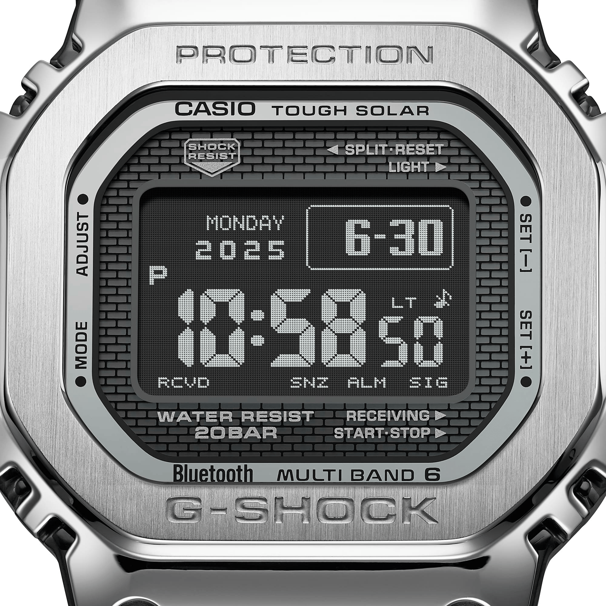 G-Shock Full Metal 5000 Series 43.6mm Digital/Grey Dial Men's Watch GMWBZ5000D-1