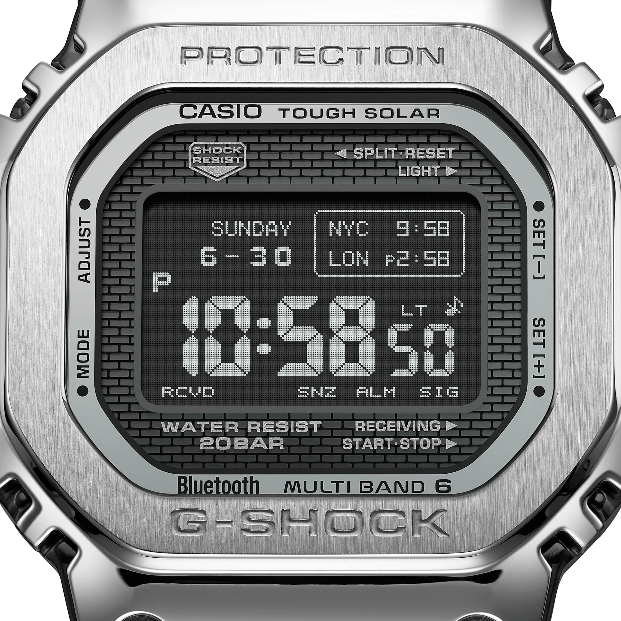 G-Shock Full Metal 5000 Series 43.6mm Digital/Grey Dial Men's Watch GMWBZ5000D-1