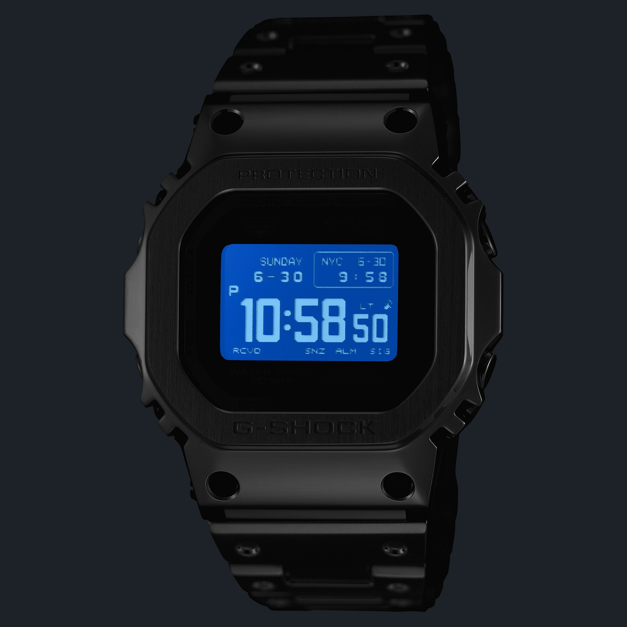 G-Shock Full Metal 5000 Series 43.6mm Digital/Grey Dial Men's Watch GMWBZ5000D-1