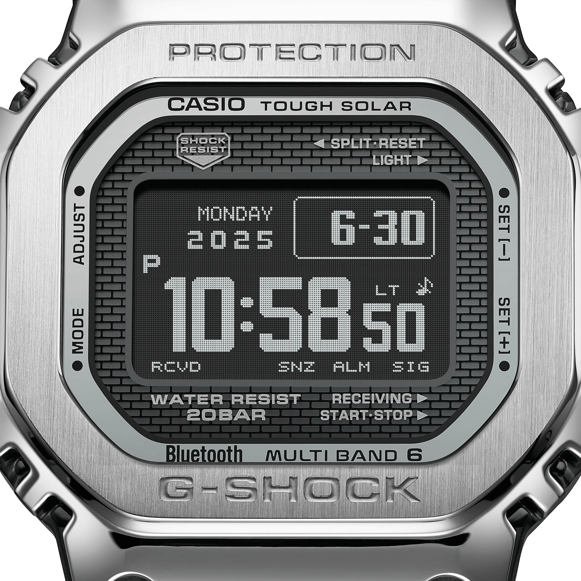 G-Shock Full Metal 5000 Series 43.6mm Digital/Grey Dial Men's Watch GMWBZ5000D-1