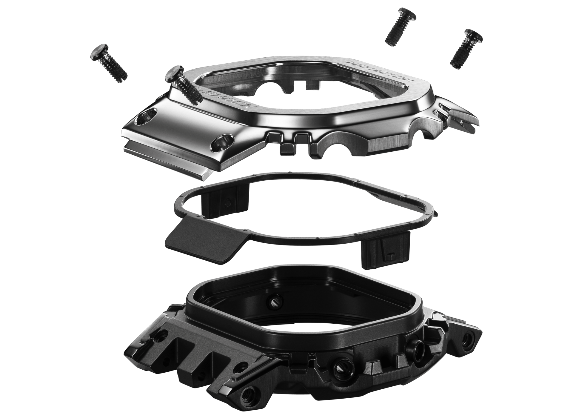 G-Shock Full Metal 5000 Series 43.6mm Digital/Grey Dial Men's Watch GMWBZ5000D-1
