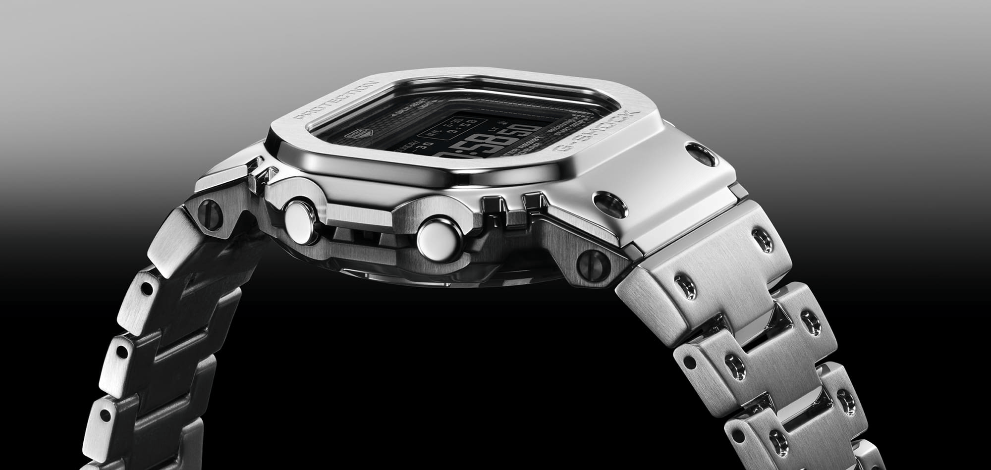 G-Shock Full Metal 5000 Series 43.6mm Digital/Grey Dial Men's Watch GMWBZ5000D-1
