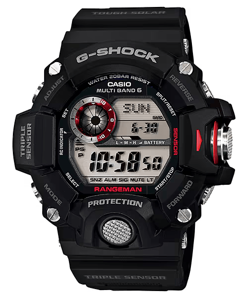 G-Shock Master of G-Land GW-9400 Series 53.5mm Black/Digital Dial Men's Watch GW9400-1