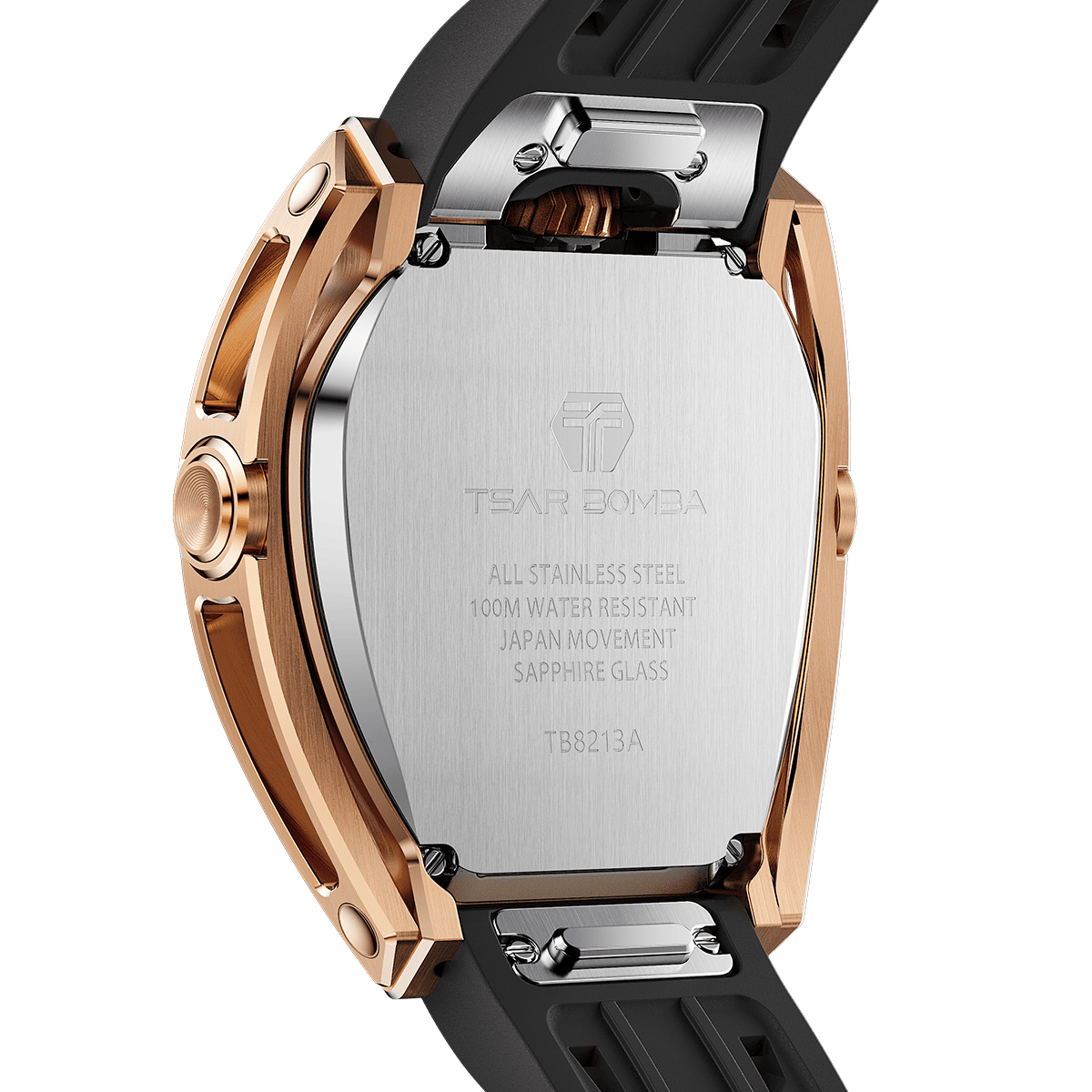 Tsar Bomba Reactor 44mm Black Dial Men's Watch TB8213A(1+2)-07