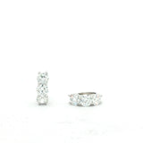 2.00 Carat Lab Grown Diamond White Gold Huggie Earrings