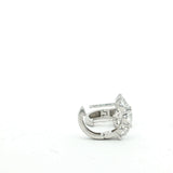2.00 Carat Lab Grown Diamond White Gold Huggie Earrings
