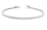 5ct Lab Grown Diamond Tennis Bracelet – 14K White Gold – E-F / VS – 7" – Box Clasp