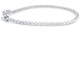 5ct Lab Grown Diamond Tennis Bracelet – 14K White Gold – E-F / VS – 7" – Box Clasp