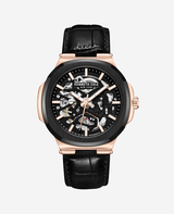 Kenneth Cole New York 45.5mm Automatic Black-Rose Gold Men's Watch KCWGX0046204