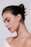 6 CTTW Lab Grown Diamond Stud Earrings – 14K White Gold – F Color / VVS2 Clarity – IGI Certified