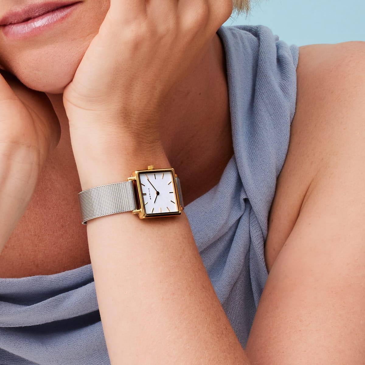 BERING Classic Polished Gold 26mm White Dial Women's Watch 18226-010