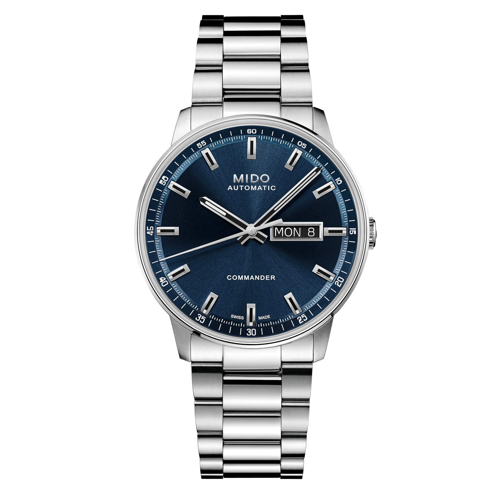 Mido Commander Datoday 40mm Blue Dial Men's Watch M0214301104100