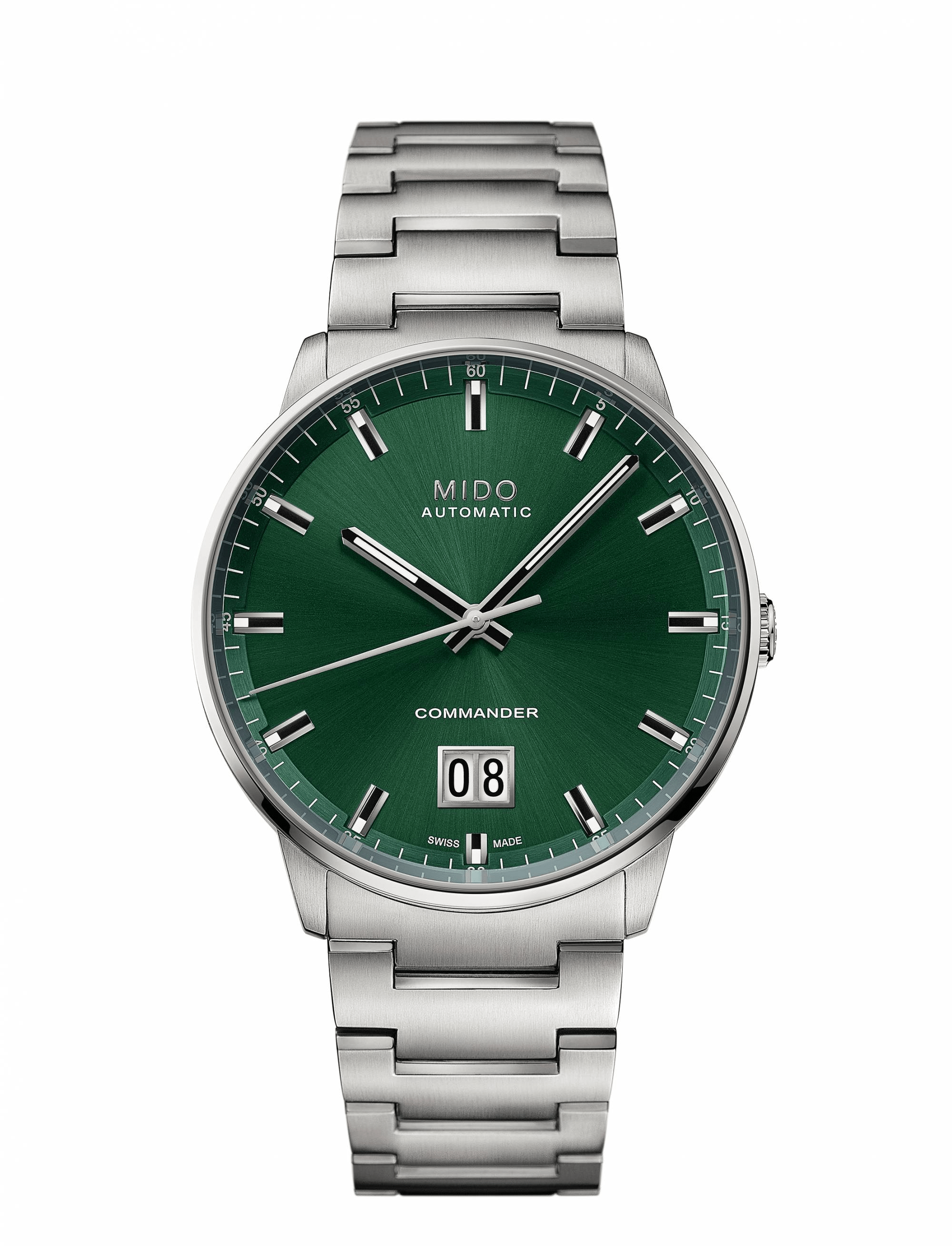 Mido Commander Big Date Green Dial Steel Men's Watch M0216261109100