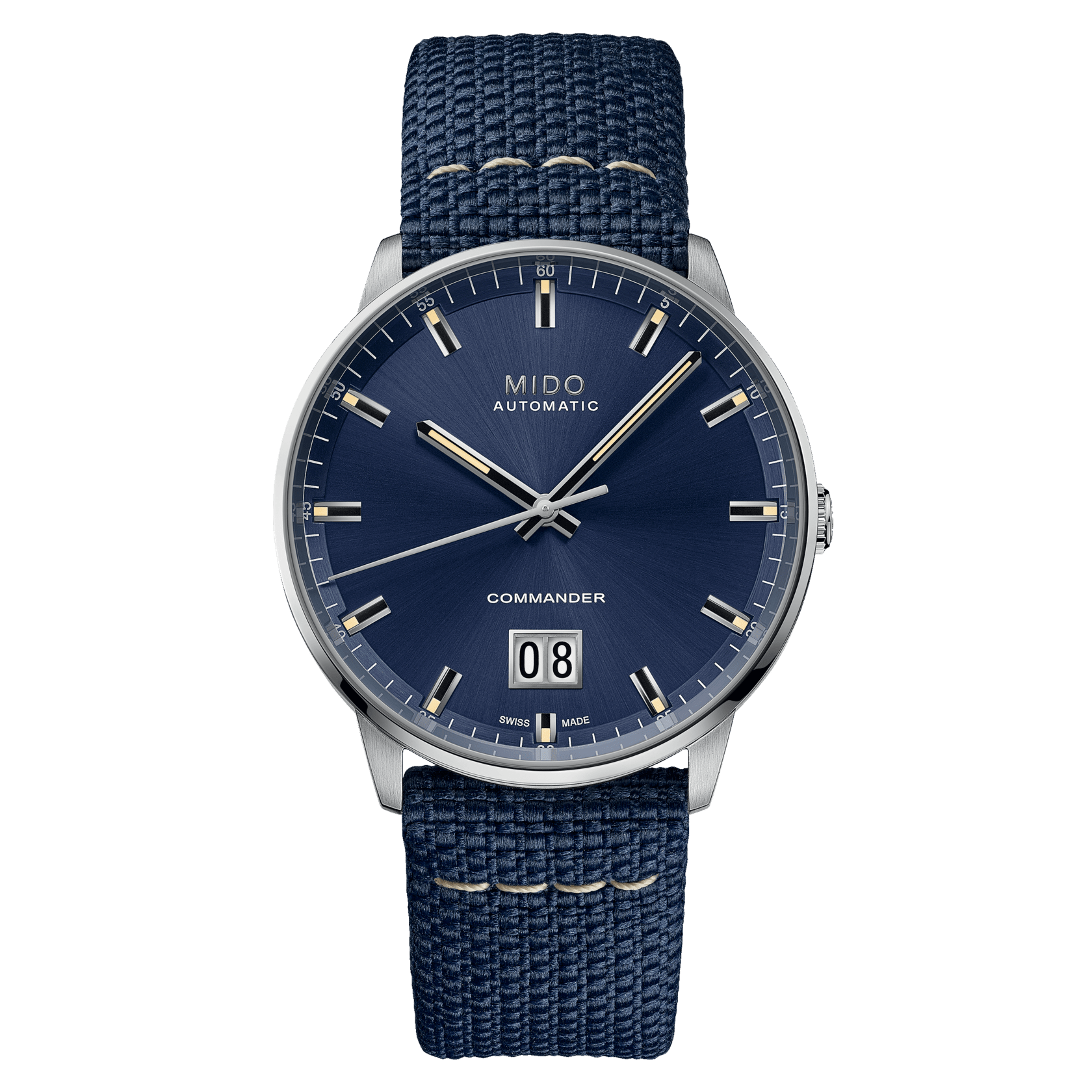 Mido Commander Big Date 42mm Blue Dial Men's Watch M0216261704100