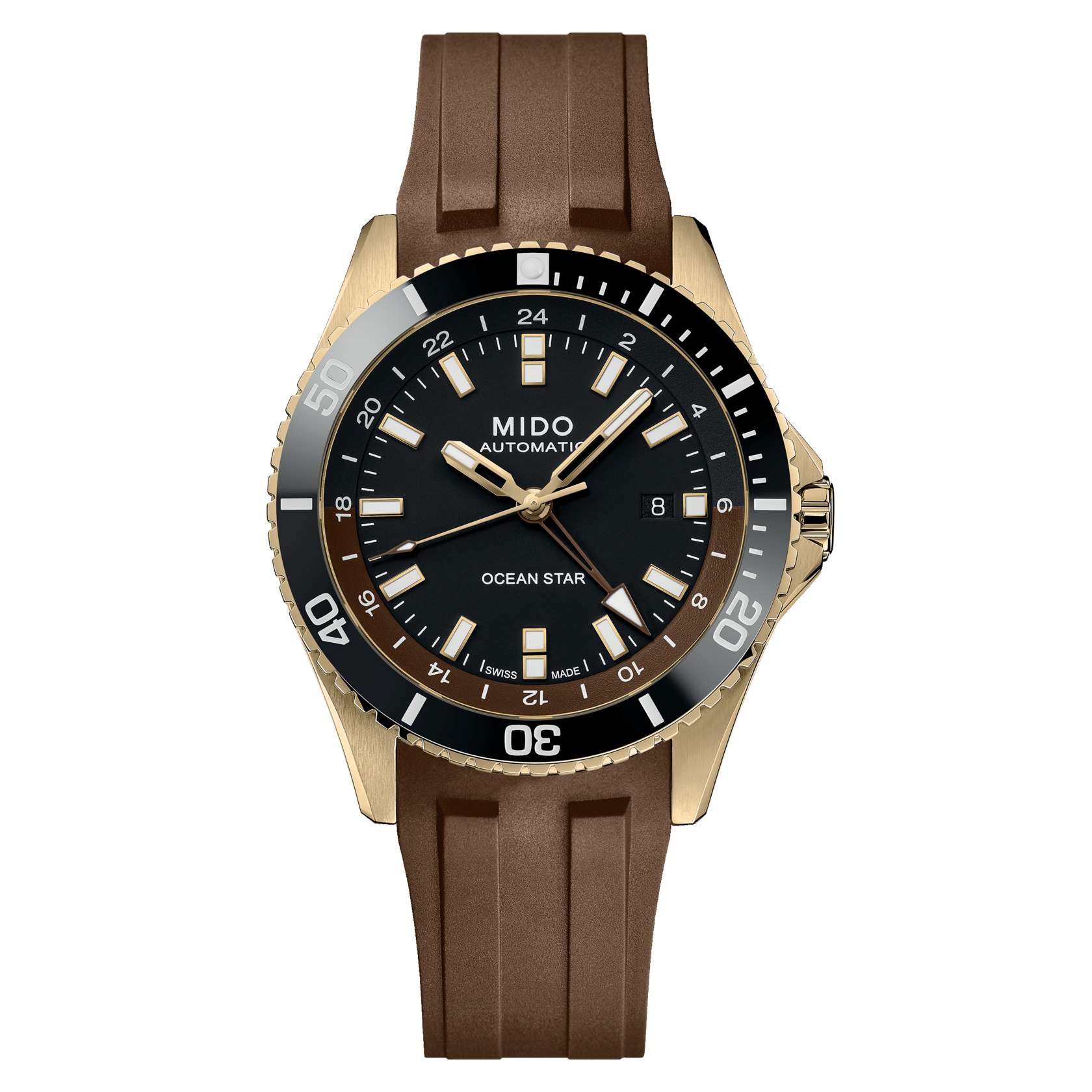 Mido Ocean Star GMT 44mm Black Dial Men's Watch M0266293729100