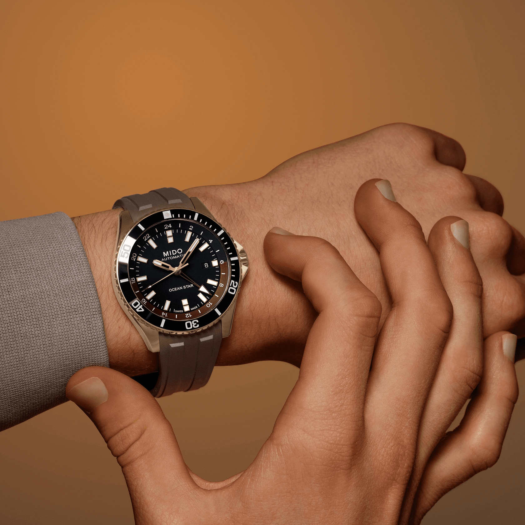 Mido Ocean Star GMT 44mm Black Dial Men's Watch M0266293729100