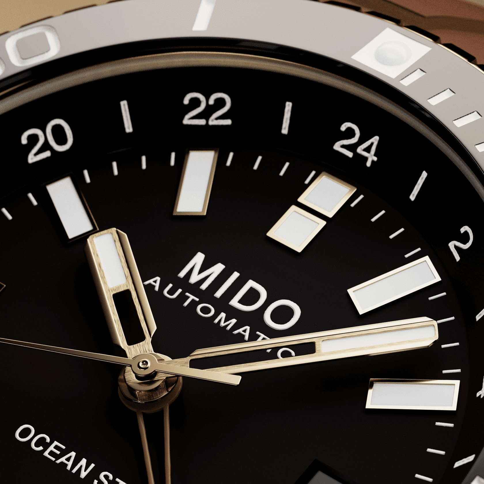 Mido Ocean Star GMT 44mm Black Dial Men's Watch M0266293729100