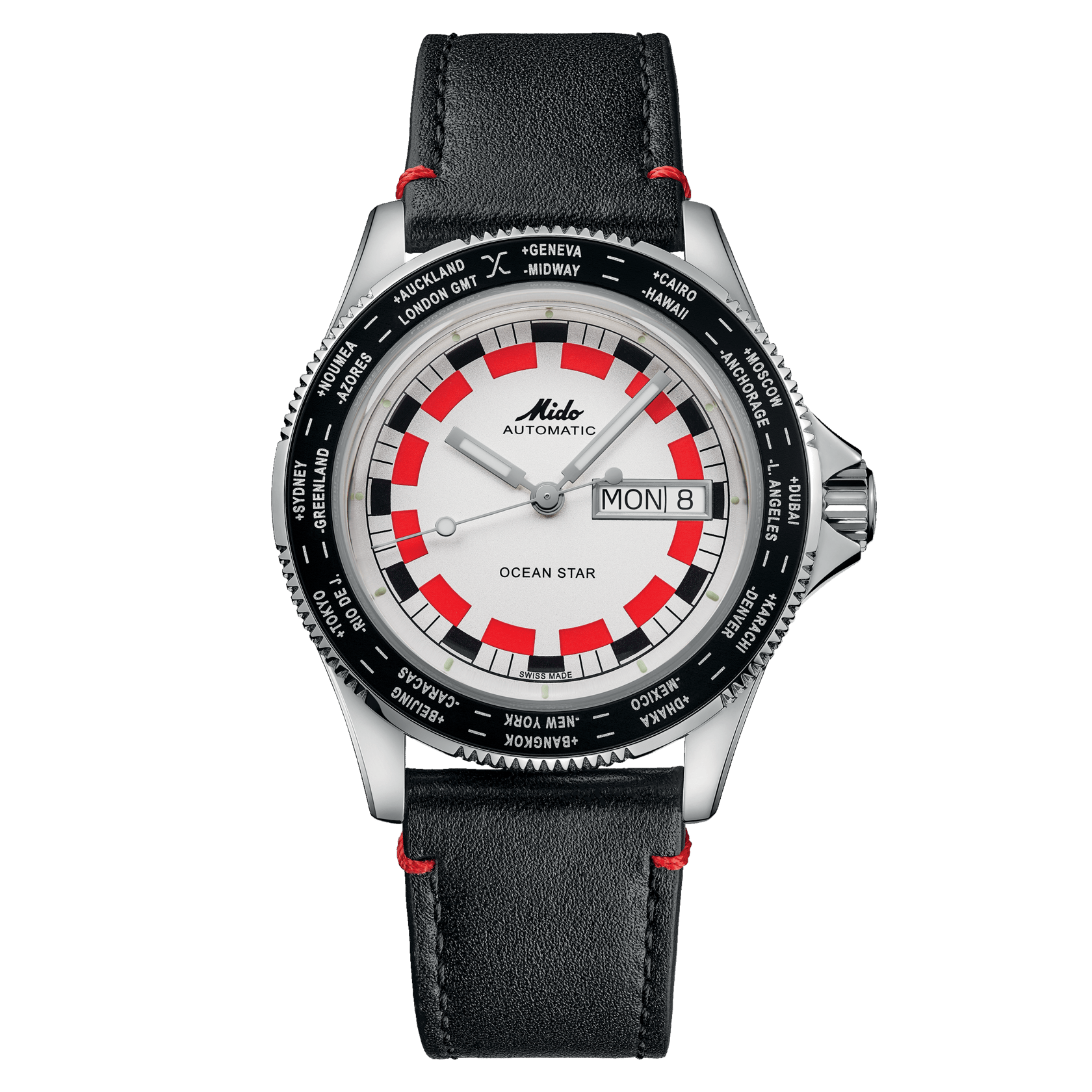 Mido Ocean Star Worldtimer 40.5mm Silver Dial Men's Watch M0268301603000