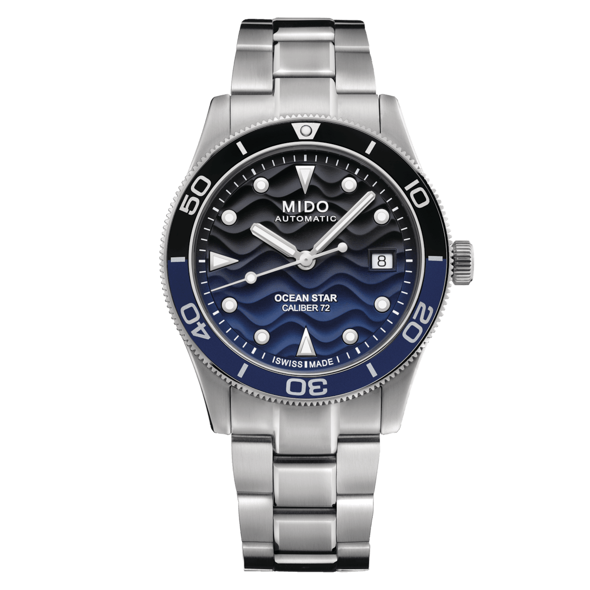 Mido Ocean Star 39mm Blue-Black Gradient Steel Men's Watch M0269071104100