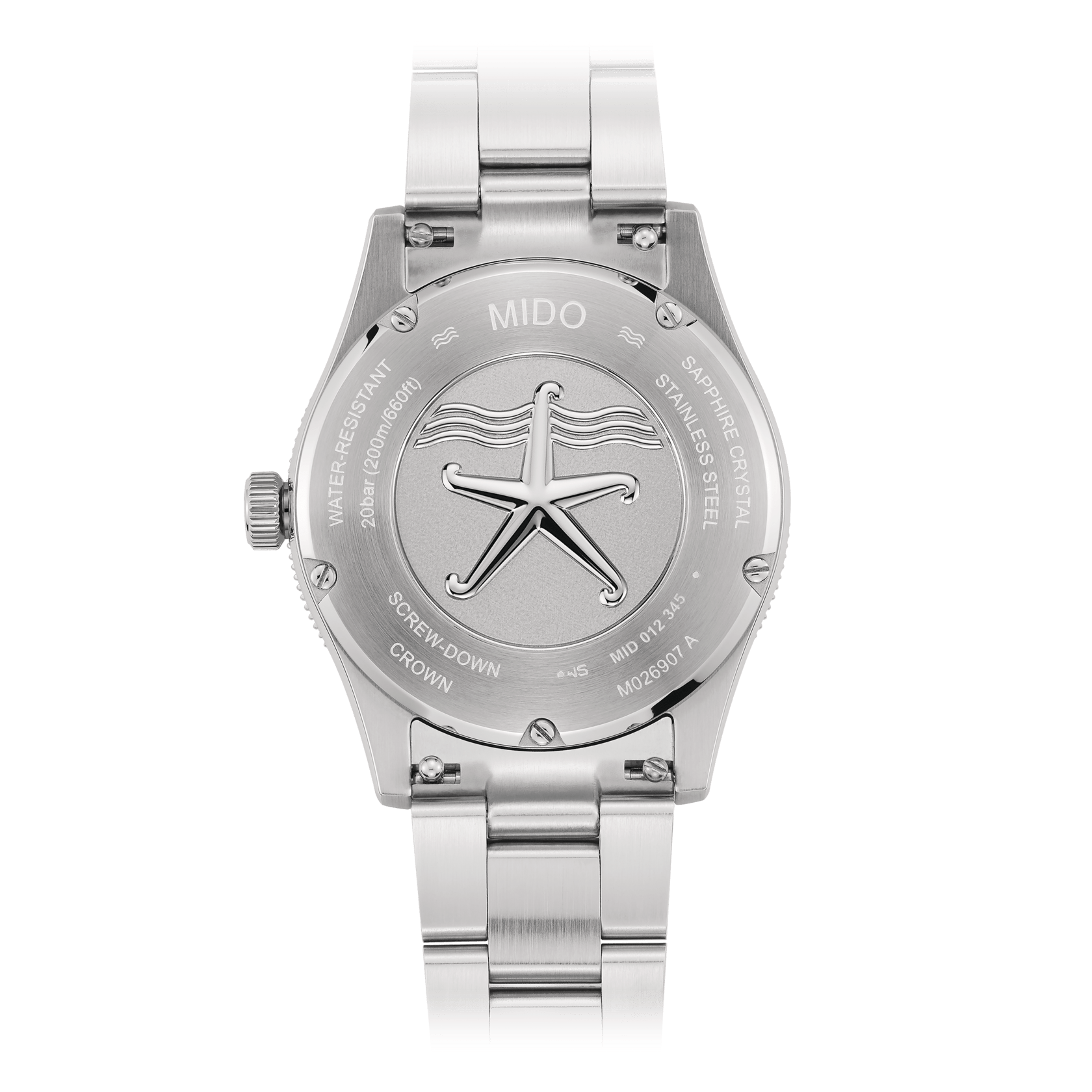Mido Ocean Star 39mm Grey Gradient Steel Men's Watch M0269071106100