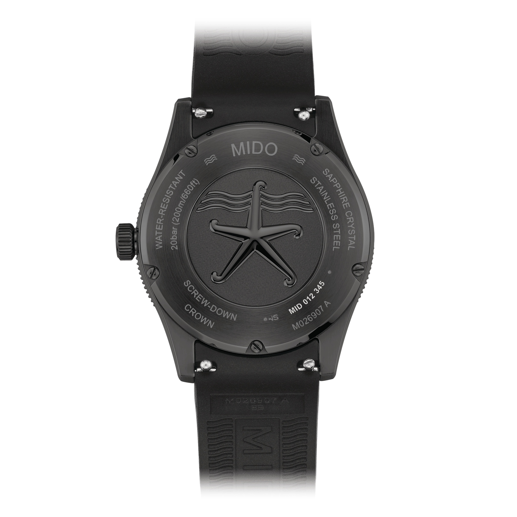 Mido Ocean Star 39mm Black PVD Steel Men's Watch M0269073705100
