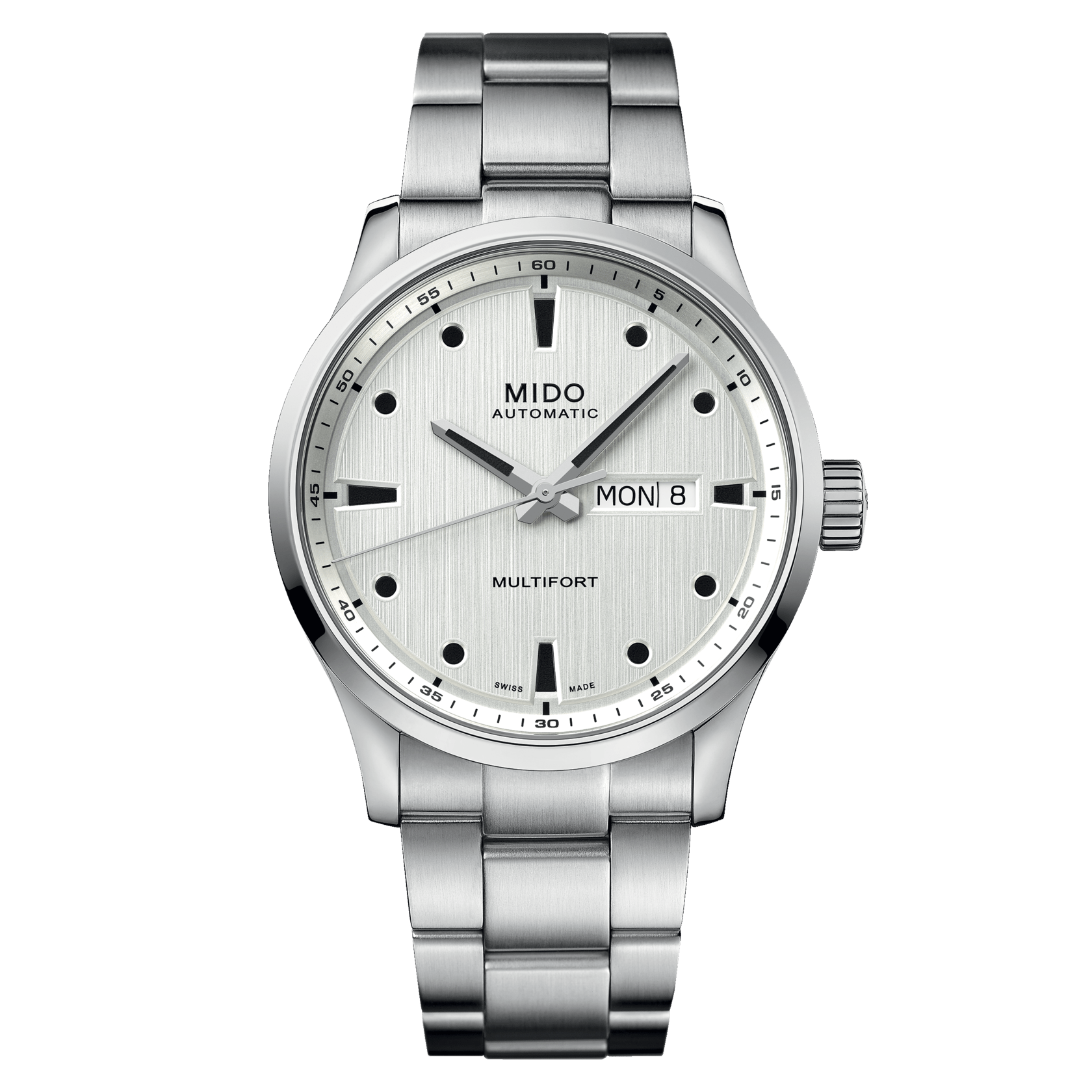 Mido Multifort M Silver Gradient Dial Men's Watch M0384301103100