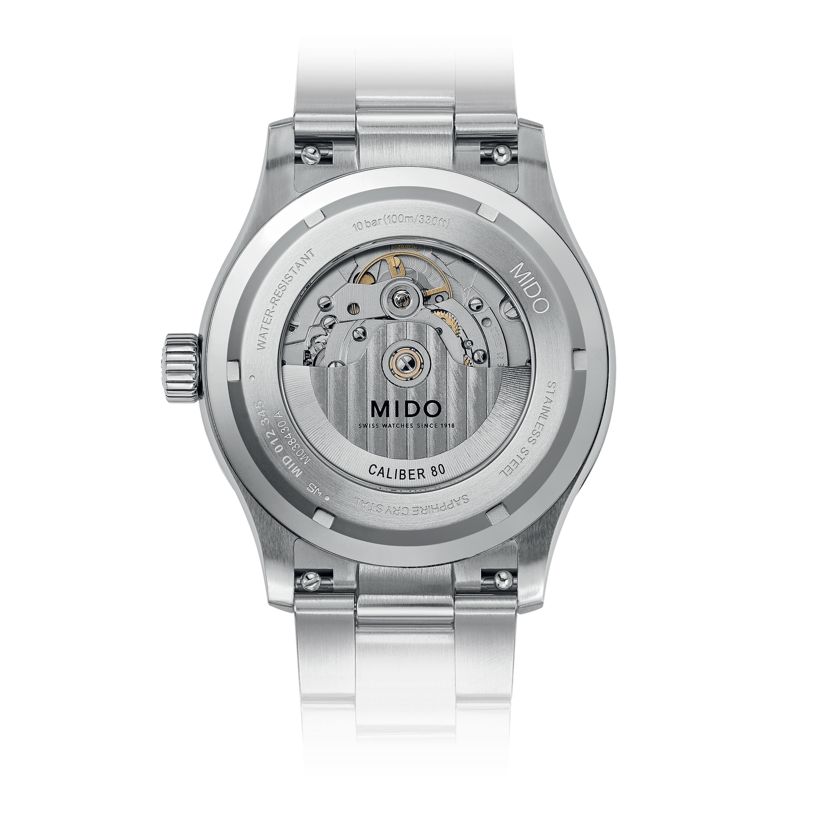 Mido Multifort M Silver Gradient Dial Men's Watch M0384301103100