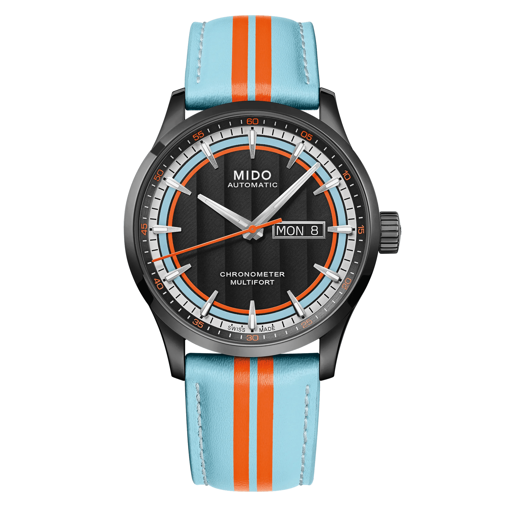 MIDO Multifort Chronometer 1 Racer 42mm Black Dial Men's Watch M0384313605100